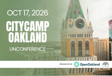 Banner for CityCamp Oakland Unconference, Oct 17, 2026