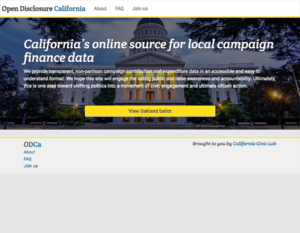 screenshot of Open Disclosure Oakland